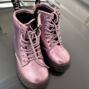 Toddler Size 7 Purple Shiny Girls Dr.Martens
